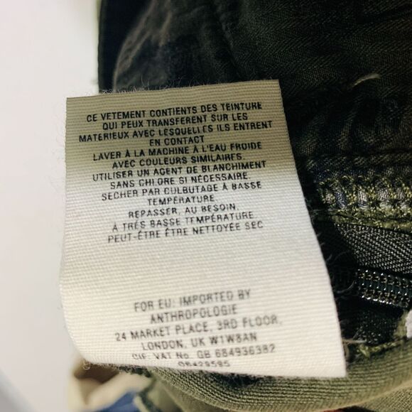 Anthropologie jeans Superscript skinny green Pilcro And The Letterpress size 29 - Picture 12 of 13